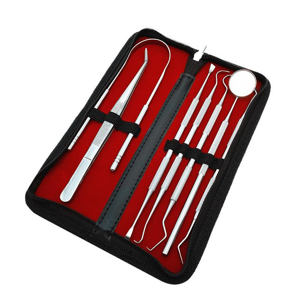 Kit professionale per l'igiene orale dentale Deep Clean Scaler Set di 7 strumenti per la cura dei denti