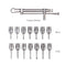 Kit de destornilladores de llave dinamométrica para implantes dentales