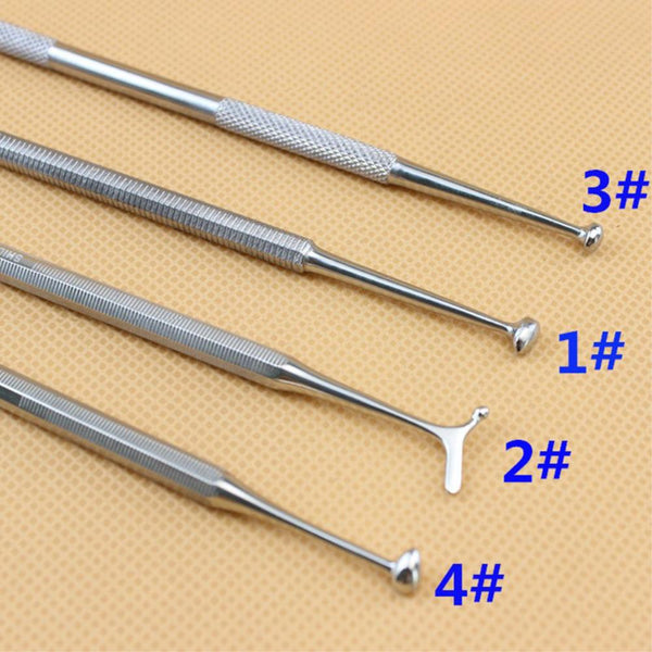 Dentist Tools Filling Grinding Stainless Steel Double Headed Resin Trimmer