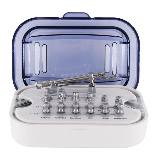 14 pieces/set dental implant restoration tool set torque screwdriver wrench