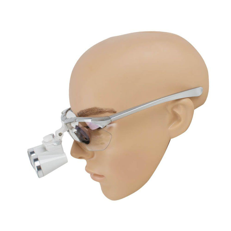 Lupas binoculares médicas quirúrgicas dentales de plata para dentista lupa de vidrio óptico de 3,5X 420mm