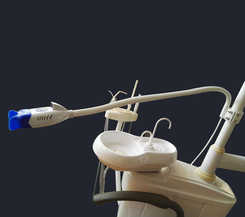 Denti dentali che sbiancano a freddo 8 lampada a LED con acceleratore di sbiancamento che tiene sulla poltrona odontoiatrica