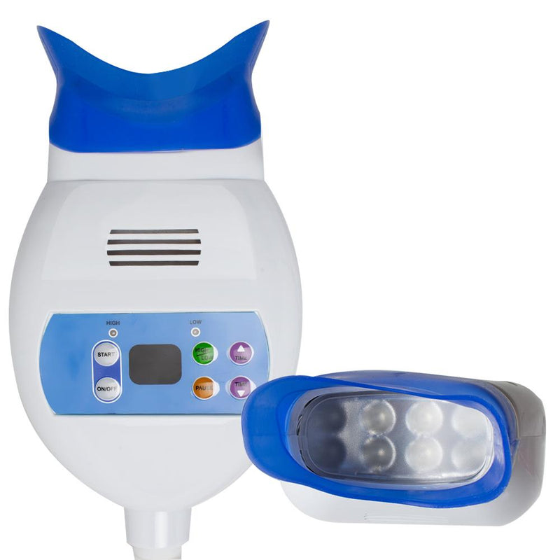 Sbiancamento dentale dei denti Lampada a luce fredda a LED Sbiancamento acceleratore Supporto per braccio Scrivania da tavolo adatta