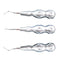 3 Pieces Dental Surgical Instrument Tools Stainless Steel Sterile Dental