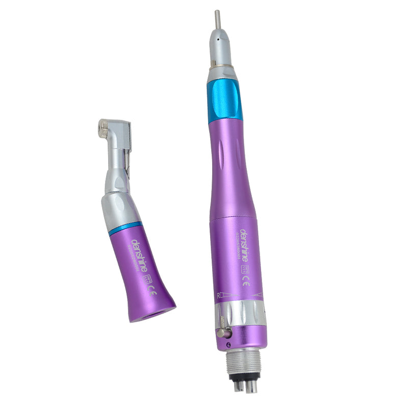 4 Löcher Dental Colorful Low Speed Handpiece Kit Winkelstück Straight Air Motor