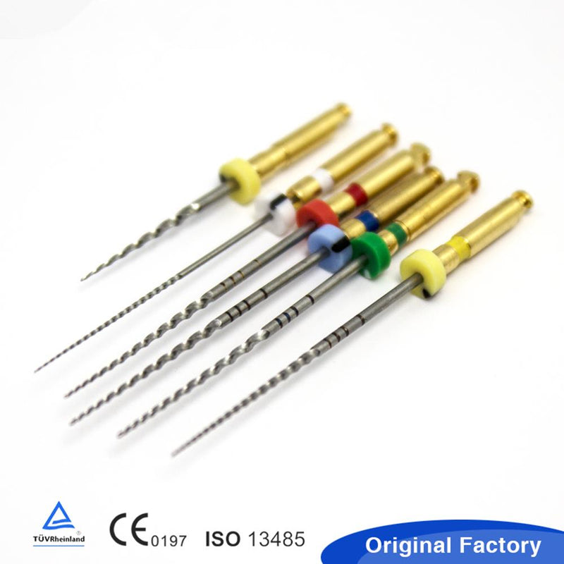 6Pcs Dental File Nickel Titanium Heat Activated Root Canal Endodontic Rotary Files