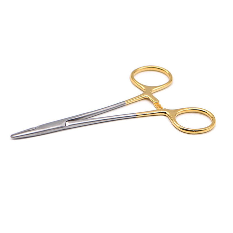 Dental TC Head Needle Holders Stainless Steel Gold Plated Handle Orthodontic Plier