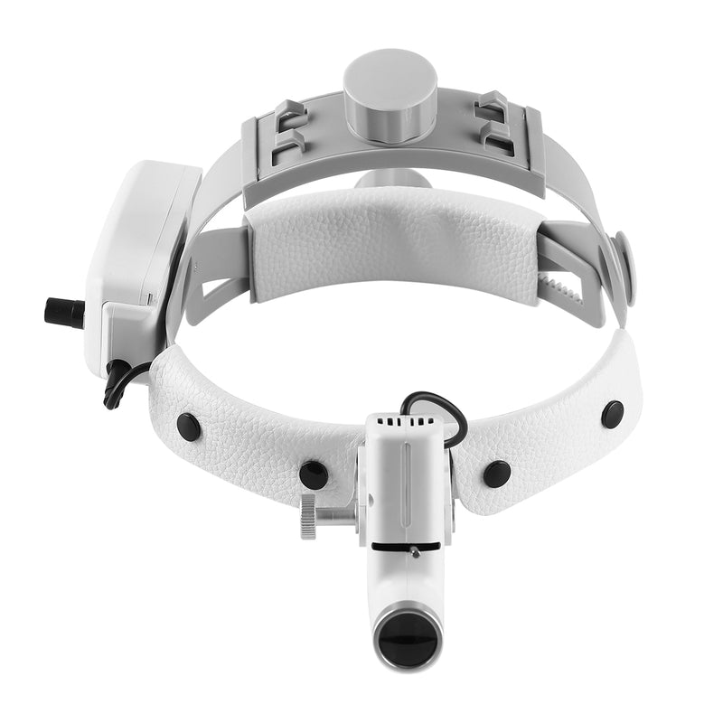 Dental Binocular Loupes Glasses Head Band Magnifier with LED Light 3.5X-420 Optical