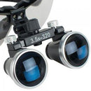 Brand new dental surgery medical double barrel 3.5X 320mm optical glass magnifier