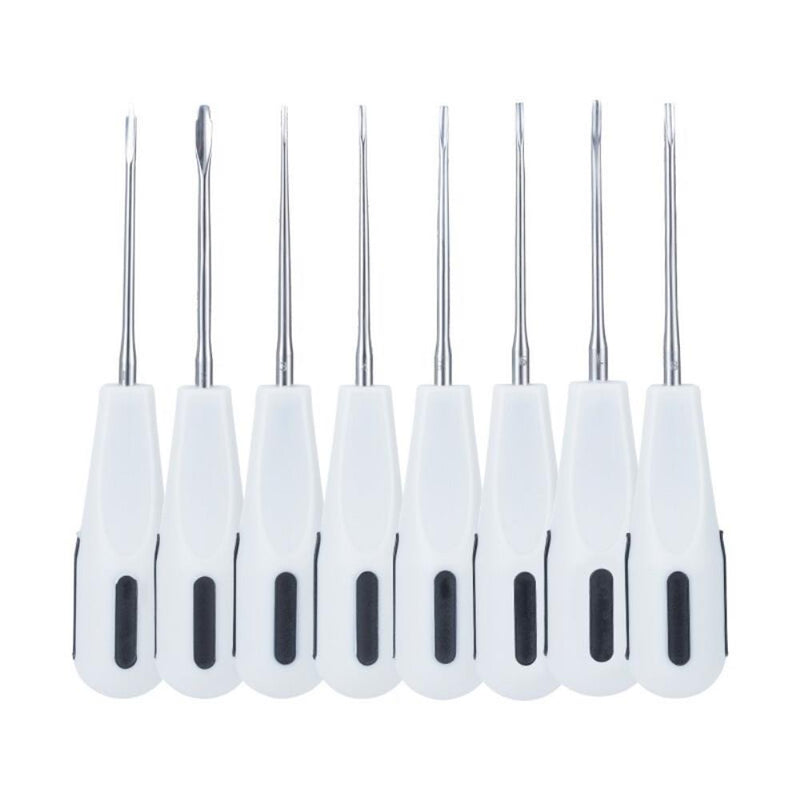 8pcs/Set Dental Tooth Extraction Dentist Surgical Instruments with Plastic Handles
