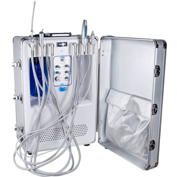 Unidad de entrega todo en uno portátil dental con escalador ultrasónico de luz de curado LED