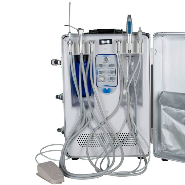 Unité de livraison dentaire tout-en-un portable avec détartreur à ultrasons à lampe à polymériser à LED