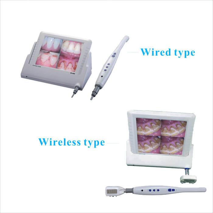 Caméra intra-orale CMOS WI-FI filaire dentaire carte de moniteur vidéo LCD 8 pouces