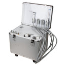 Unidad de entrega de caja rodante portátil Dental móvil de 4 agujeros/jeringa de tres vías/sistema de succión