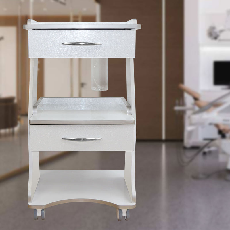 Dental Multi-Function Medical Cart Rolling Trolley with a Water Bottle