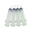 4pcs Disposable Dental Irrigation Syringe With Curved Tip 12CC
