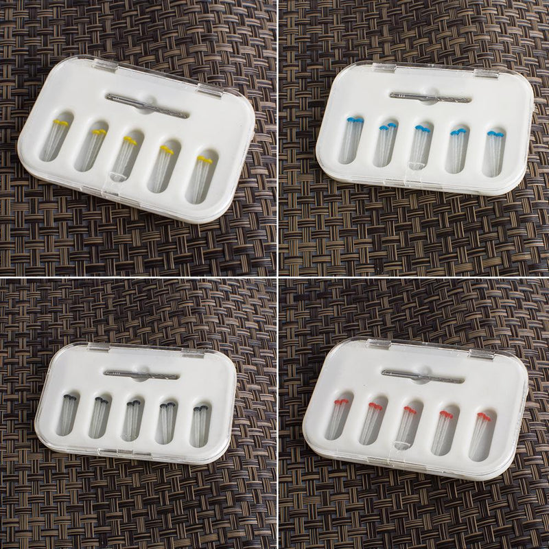Poste de resina de fibra de pila recta de vidrio de cuarzo de alta intensidad Dental de 4 cajas y 4 taladros