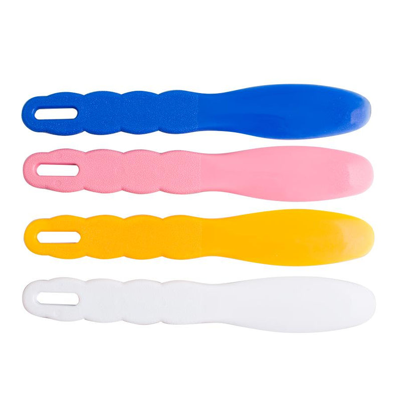 4pcs assorted dental lab plastic mixing spatula