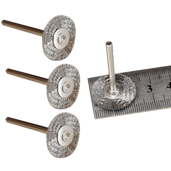 20 X Stainless Steel Wire Wheel 22mm Brushes for Rotary Tools