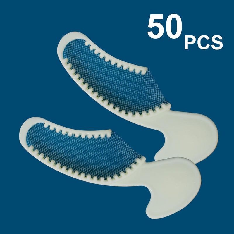 50pcs plateaux triples d'impression d'enregistrement de morsure dentaire