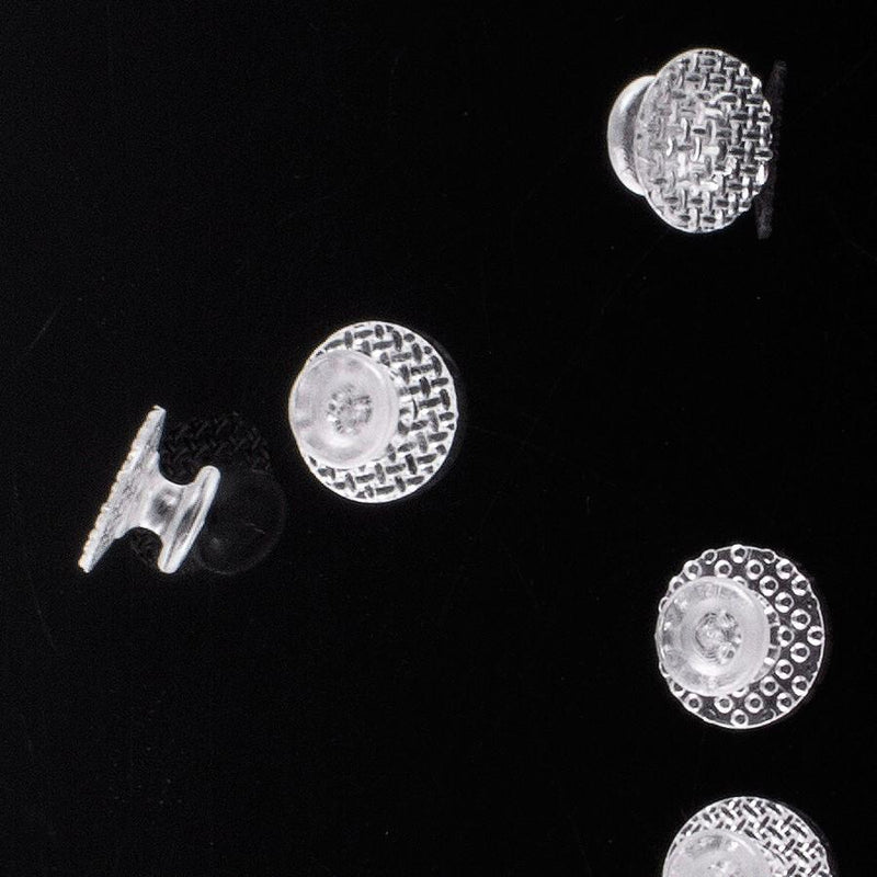 10 Stück transparente kieferorthopädische Komposit-Lingualknöpfe für klebbare runde Basis