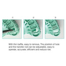 6 stuks tandheelkundige afdruklepel wegwerp plastic implantaat tandbak