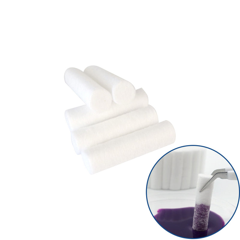 1000pcs 1.5" x 0.38" Dental Gauze High Absorbent Cotton Rolls
