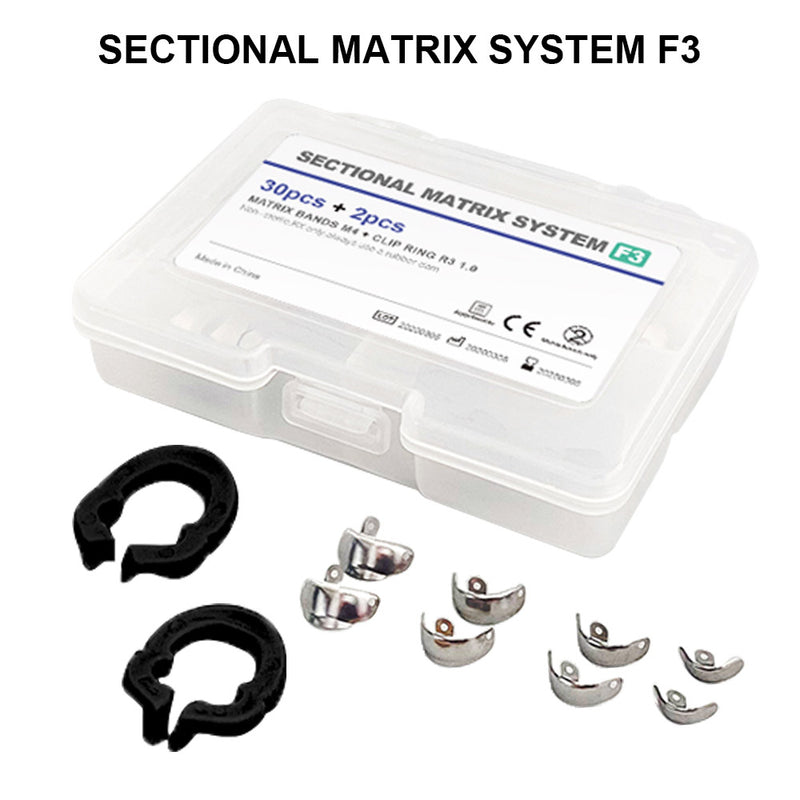 1box Dental Sectional Matrix System Metal Matrix Bands Dentist Tools