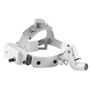 Dental Binocular Loupes Glasses Head Band Magnifier with LED Light 3.5X-420 Optical