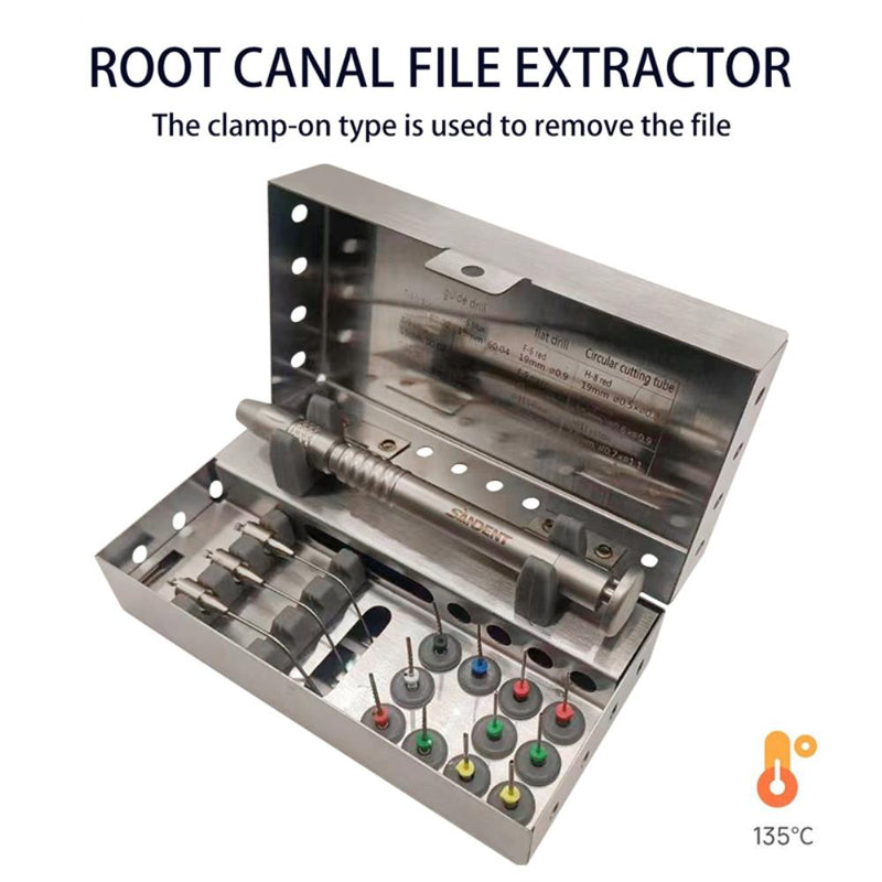 Dental Root Canal File Extractor Kit Endo File Breaker Reusable Bracket Tool