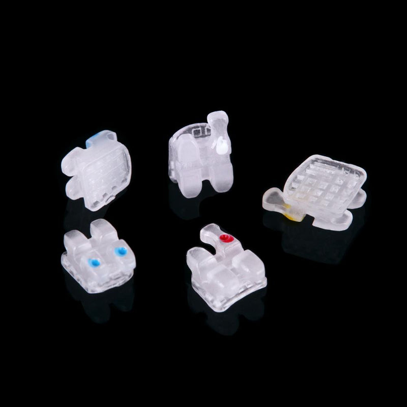 20pcs/Kit 3M Style Dental Orthodontic Ceramic Brackets Roth/MBT 022/018 345 Hooks Marked