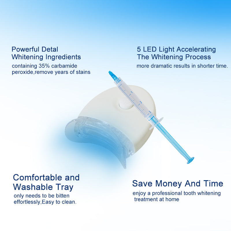Kit Sbiancante Denti Con Luce LED Sbiancante Denti Professionale per Denti Sensibili