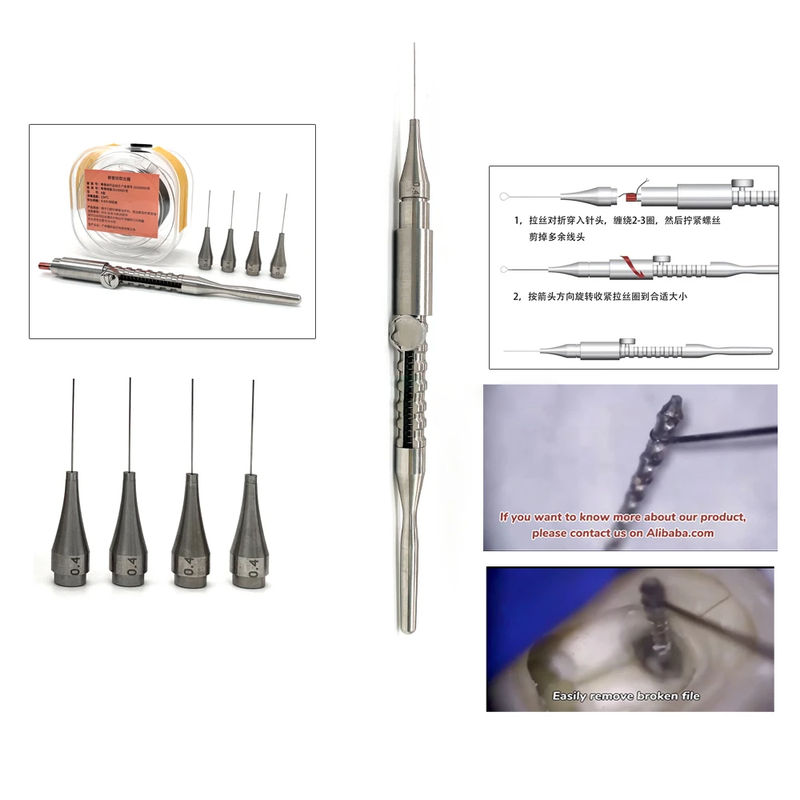 Dental Equipment Root Canal Extractor Endodontic Files Extractor Broken File Removal Kit