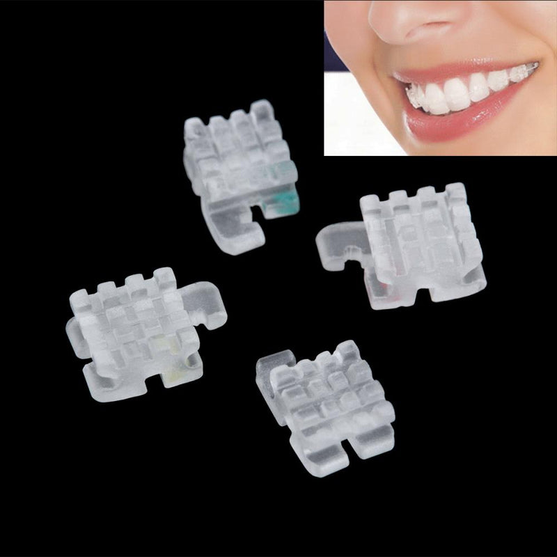 400 pieces/box dental orthodontic ceramic brackets hook mesh