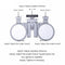 5W Dental LED Headlight 2.5X 3.5X Magnifying Binocular Magnifier for Laboratory Equipment