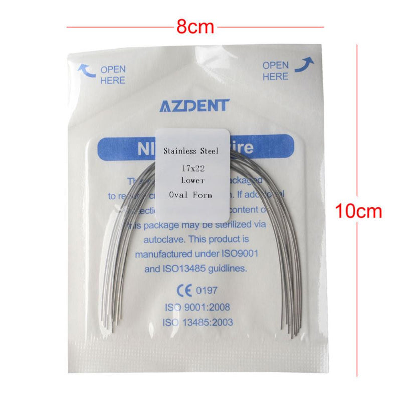 Stainless Steel Arch Wires Rectangular Oval Form Orthodontic Archwire Dentist Tool