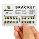 50Packs/1000PCS Dental Orthodontic Metal Brackets Braces Mini Roth 022 Slot 345 Hooks