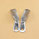 2pcs/set Dental Impression Tray Autoclavable Upper Lower Teeth Trays Stainless Steel