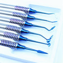 6pcs Dental Composite Resin Filling Spatula Titanium plated Head Resin Filler Set