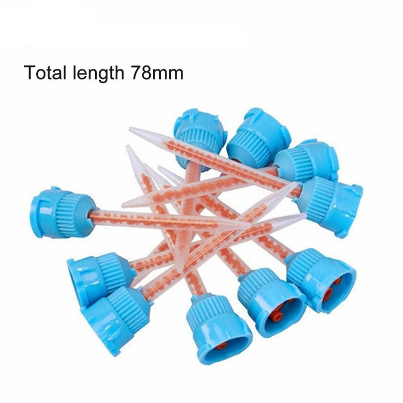 50 PCS Disposable Silicone Rubber Mixing Head Dental Material Mixing Head