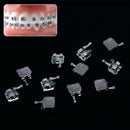20 Pcs /Set Dental Orthodontic Metal Bracket Monoblock Mini MBT/Roth 022/018 345 Hooks