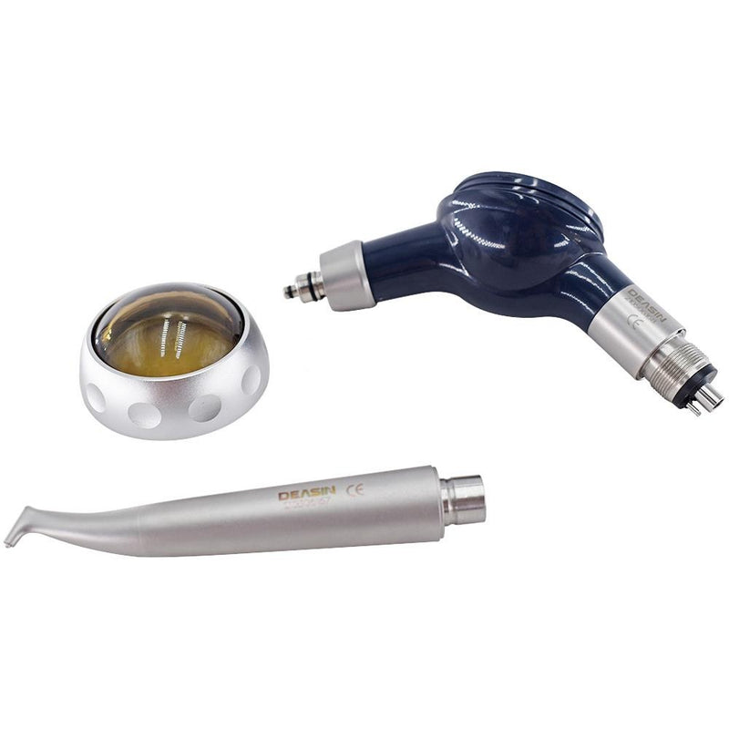 Dental air cleaning polishing sandblasting machine airflow nozzle with stainless steel body