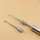 1 Set Dental Manual Control Crown Remover with 2 Tips Stainless Steel