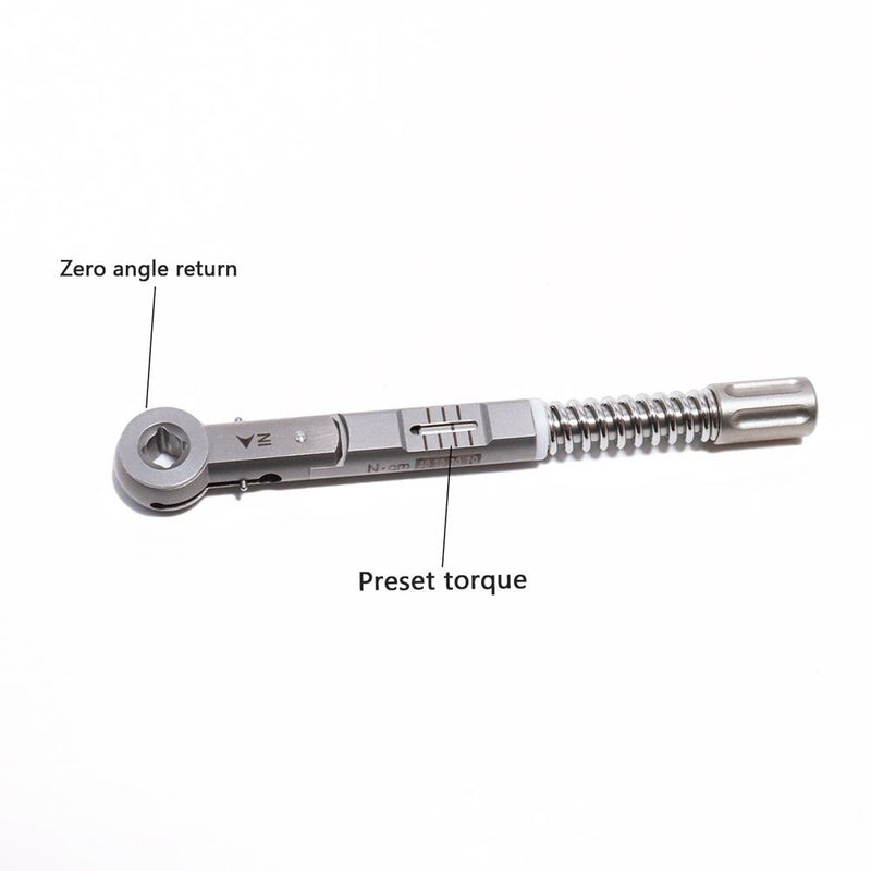 Universal Dental Implant Abutment Torque Ratchet Wrench Adapter Driver Kit