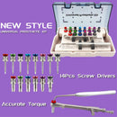 Dental Implant Restoration Tools Universal Fixation Kit with 14-Piece Driver