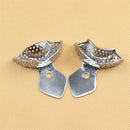 2pcs/set Dental Impression Tray Autoclavable Upper Lower Teeth Trays Stainless Steel
