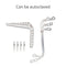 Dental Implant Guide Set Oral Planting Locator Positioning Guide Drilling Positioning Ruler Angle Rule