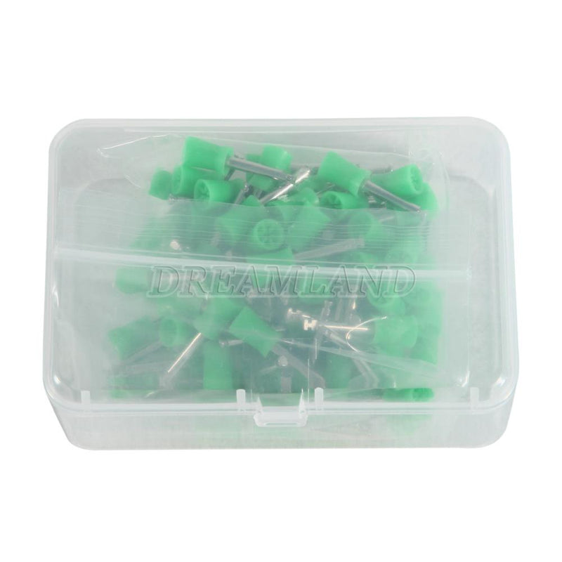 Pack of 100 Dental Rubber Latch Polished Teeth Cleaning Cups Soft and Hard