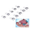 Dental Orthodontic Braces Preformed 2nd Molar Space Maintainer Bands 32#-41#