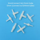 10pcs 3-5mm PE plastic tee hose connectors for dental laboratory
